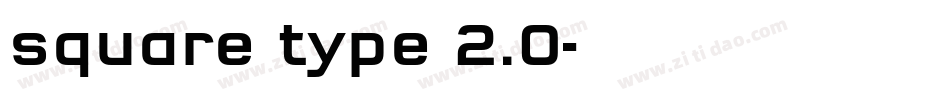 square type 2.0字体转换